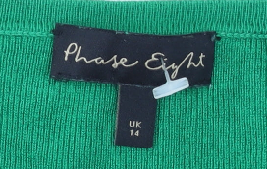 Womens UK Size 14 Phase Eight Green Pullover Jumper