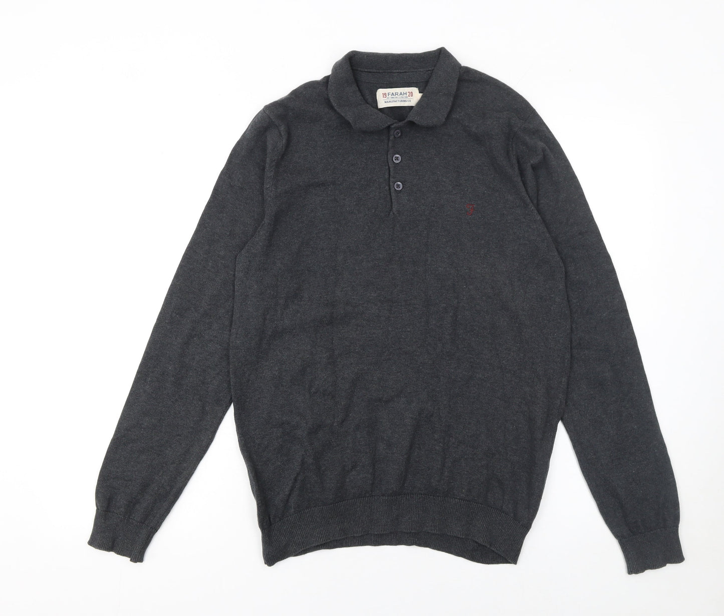 Mens UK Size M Farah 100% Cotton Polo Shirt