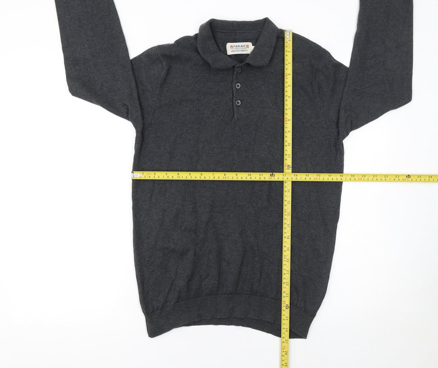 Mens UK Size M Farah 100% Cotton Polo Shirt