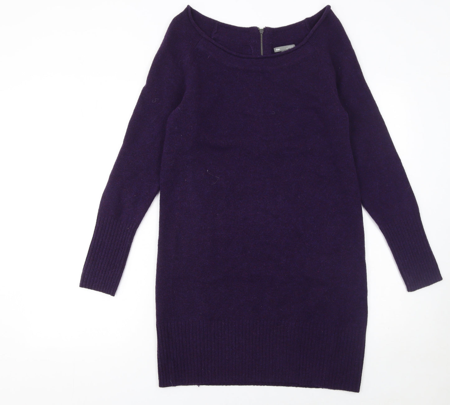 Gap Women's Purple Wool Jumper Dress XS Long Sleeve Knit