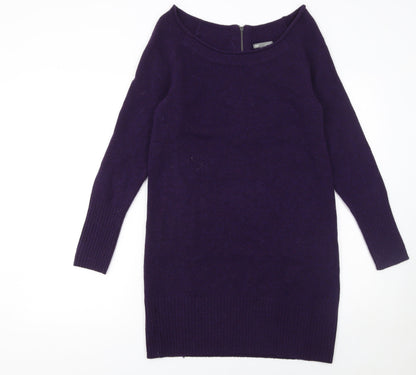 Gap Women's Purple Wool Jumper Dress XS Long Sleeve Knit