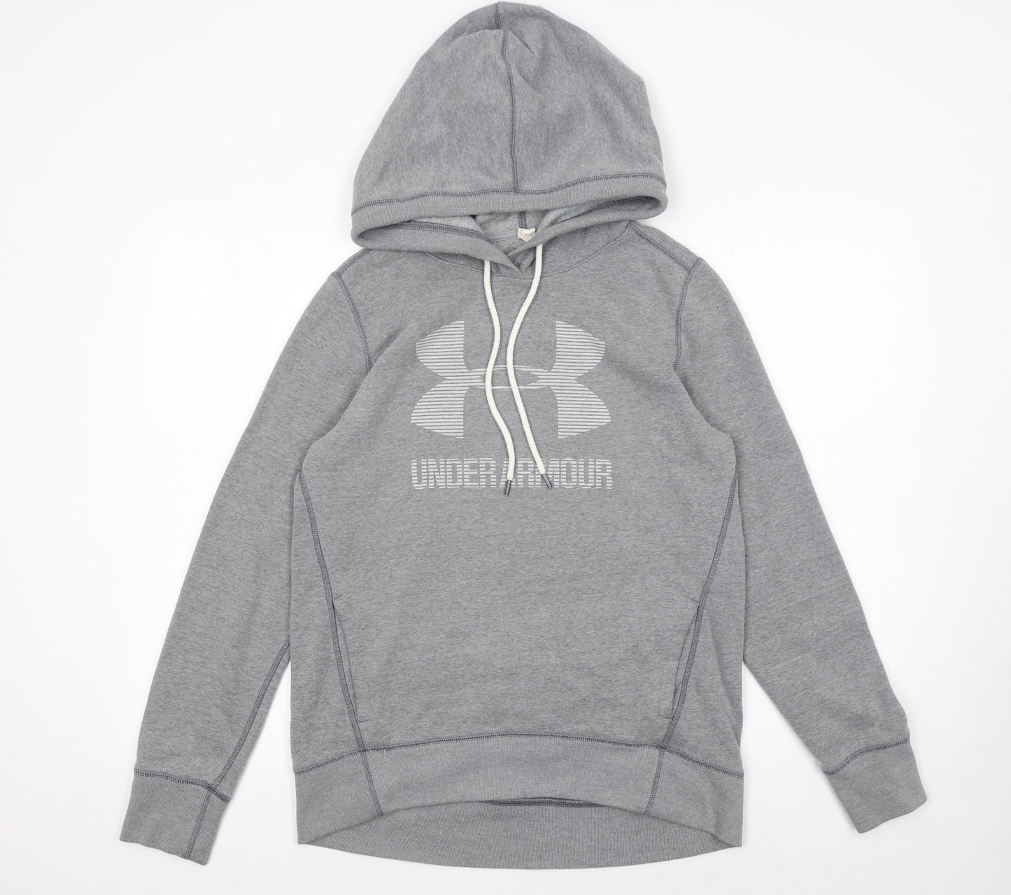 Mens UK Size S Under armour Grey Pullover Hoodie