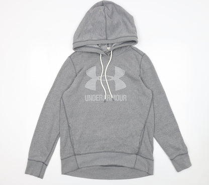 Mens UK Size S Under armour Grey Pullover Hoodie