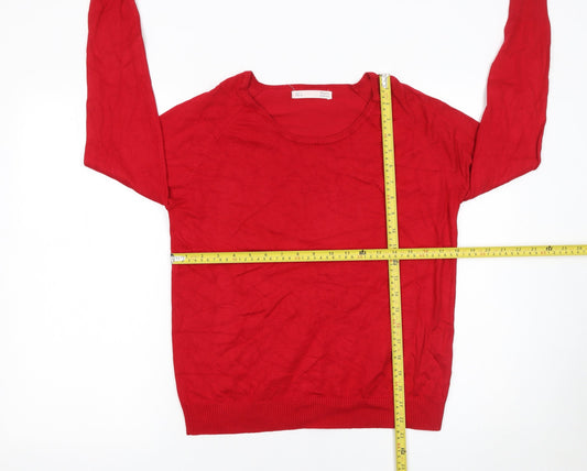 Womens UK Size 12 Sfera Red Pullover Jumper