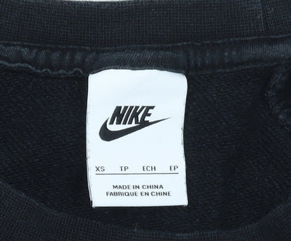 Womens UK Size XS Nike Black Pullover Sweatshirt