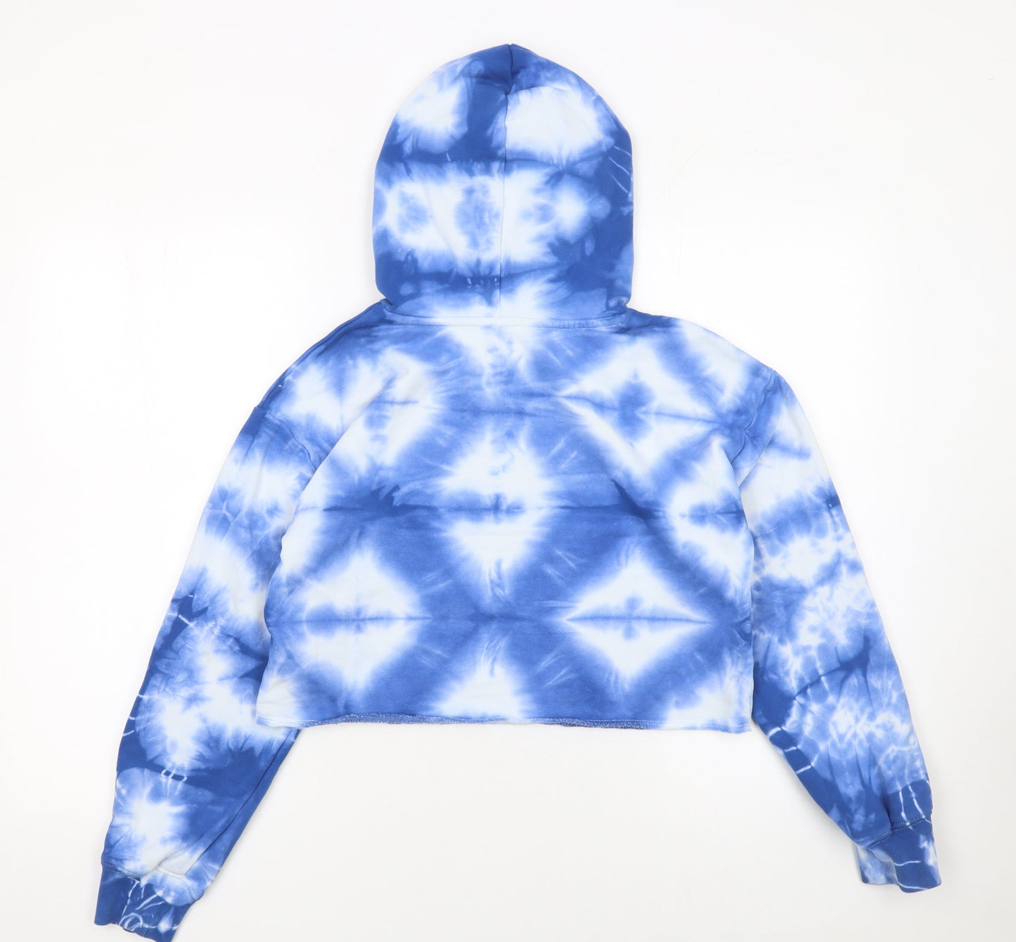 GAP Teen Girls Blue Tie-Dye Fleece Pullover Hoodie Size 12 Years