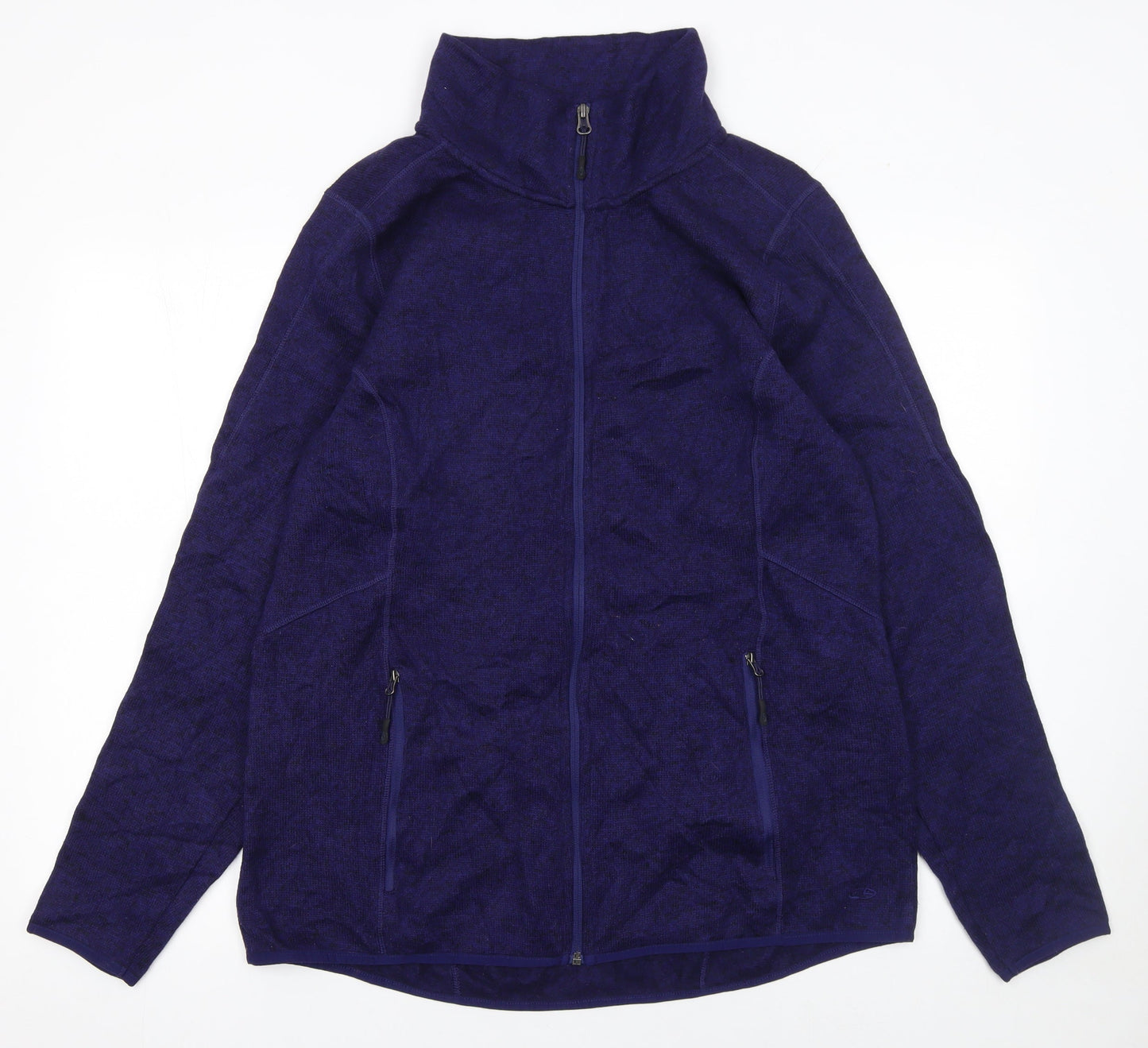 Champion Women Purple 2XL Basic Fleece Full Zip Active Jacket
