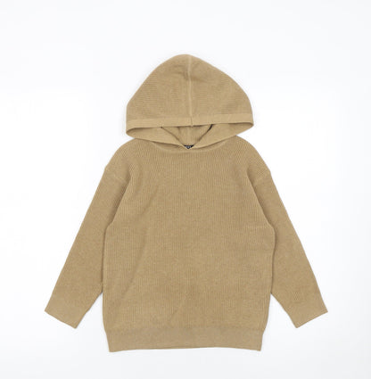 Boys UK Size 5 Years NEXT Beige Pullover Hoodie