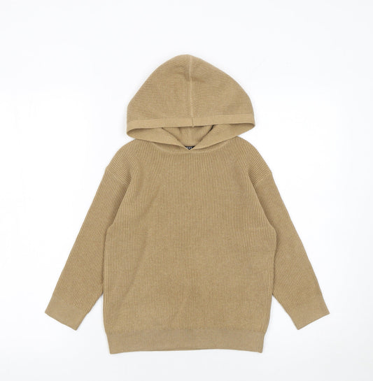 Boys UK Size 5 Years NEXT Beige Pullover Hoodie