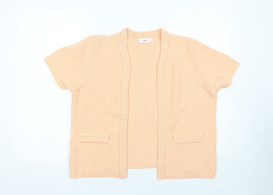 Womens UK Size 14 MNG Beige Cardigan Jumper