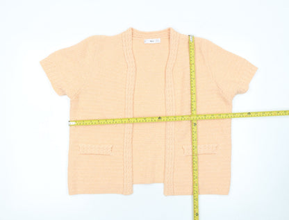 Womens UK Size 14 MNG Beige Cardigan Jumper