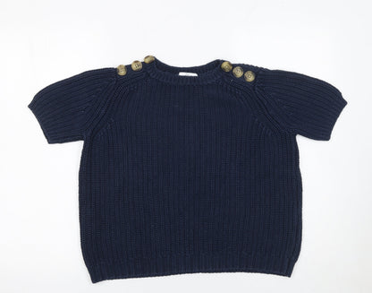 Womens UK Size S RR Blue Pullover Jumper