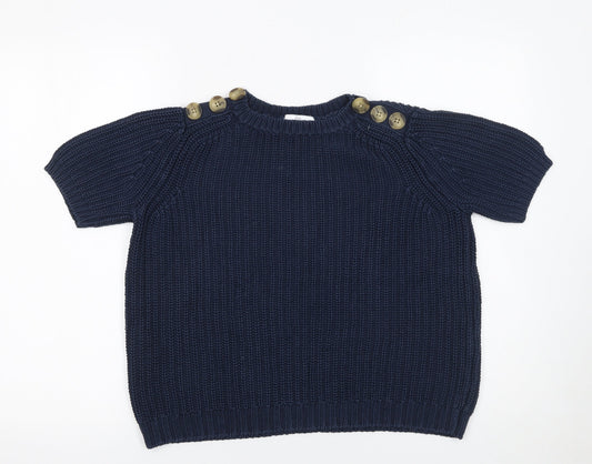 Womens UK Size S RR Blue Pullover Jumper