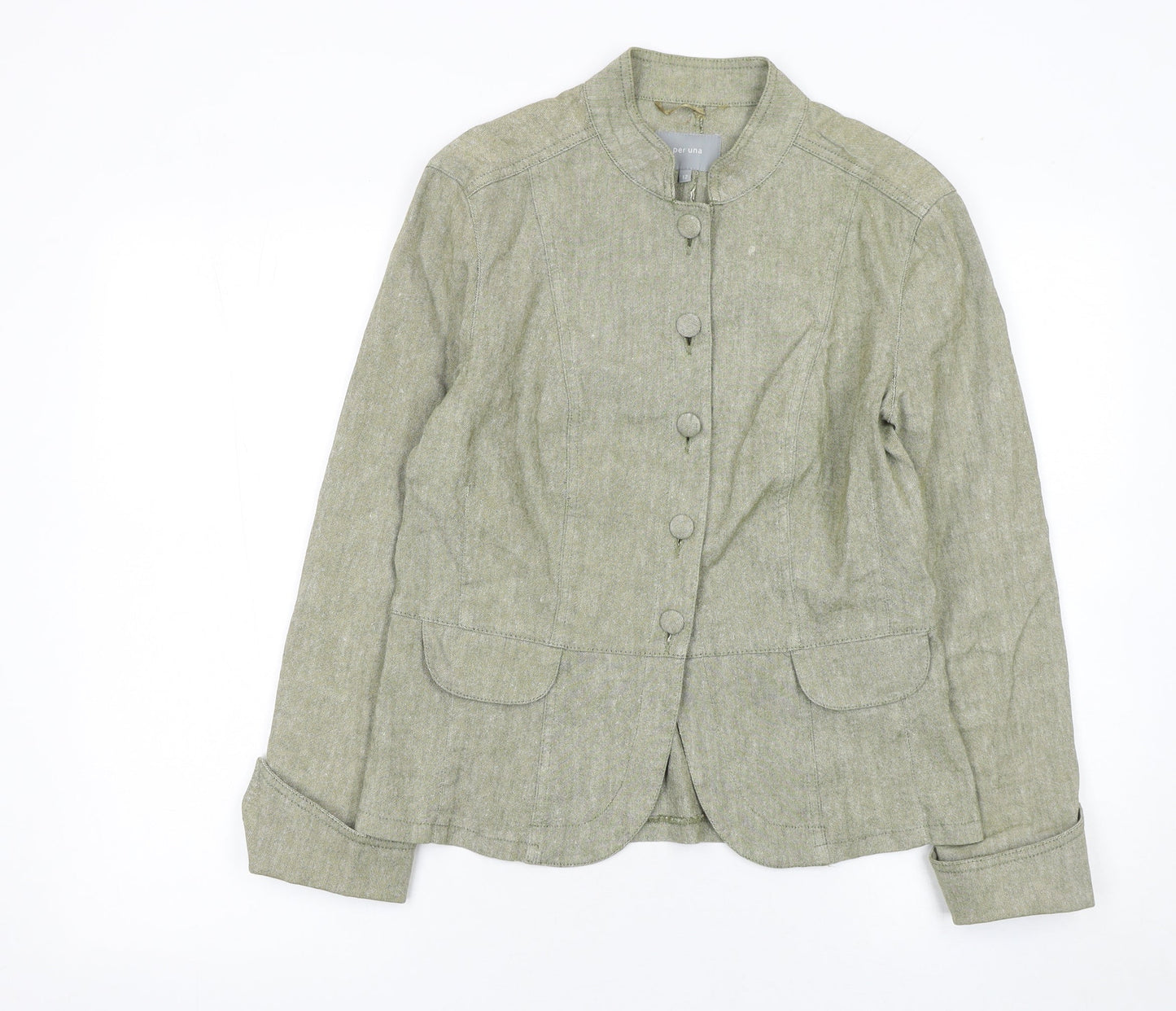 Womens UK Size 12 Marks and Spencer Regular Green Blazer