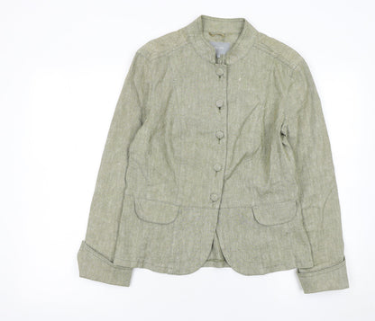 Womens UK Size 12 Marks and Spencer Regular Green Blazer