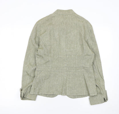 Womens UK Size 12 Marks and Spencer Regular Green Blazer