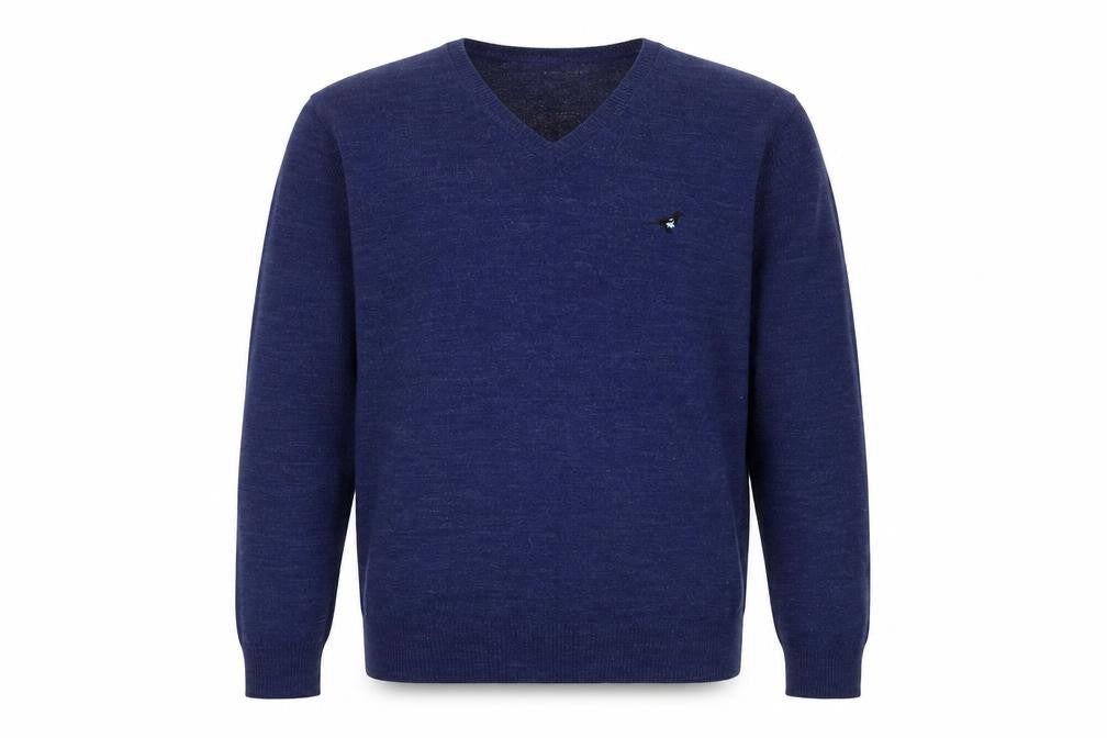 Mens UK Size M River Island Blue Pullover Jumper