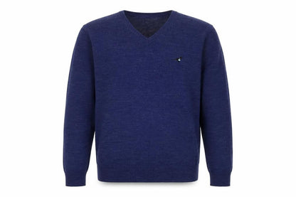 Mens UK Size M River Island Blue Pullover Jumper