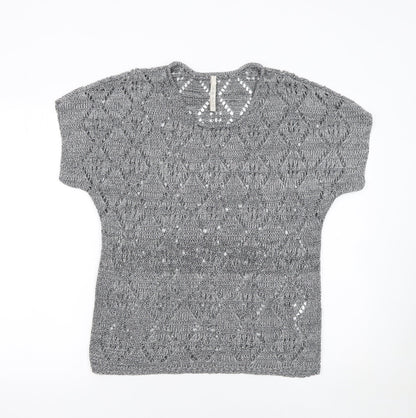 Womens UK Size S Leo & Nicole Grey Pullover Jumper