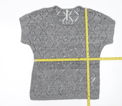 Womens UK Size S Leo & Nicole Grey Pullover Jumper