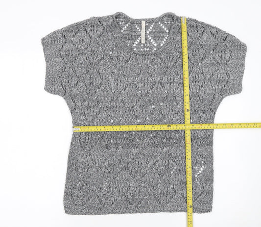 Womens UK Size S Leo & Nicole Grey Pullover Jumper
