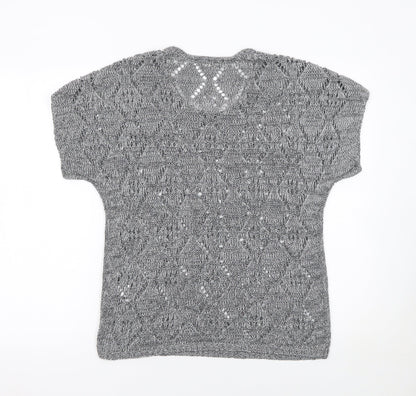 Womens UK Size S Leo & Nicole Grey Pullover Jumper