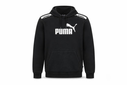 Mens UK Size M PUMA Black Pullover Hoodie