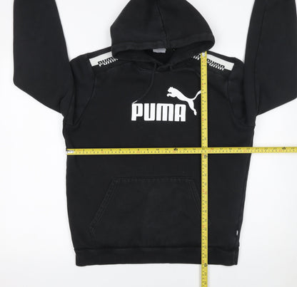 Mens UK Size M PUMA Black Pullover Hoodie