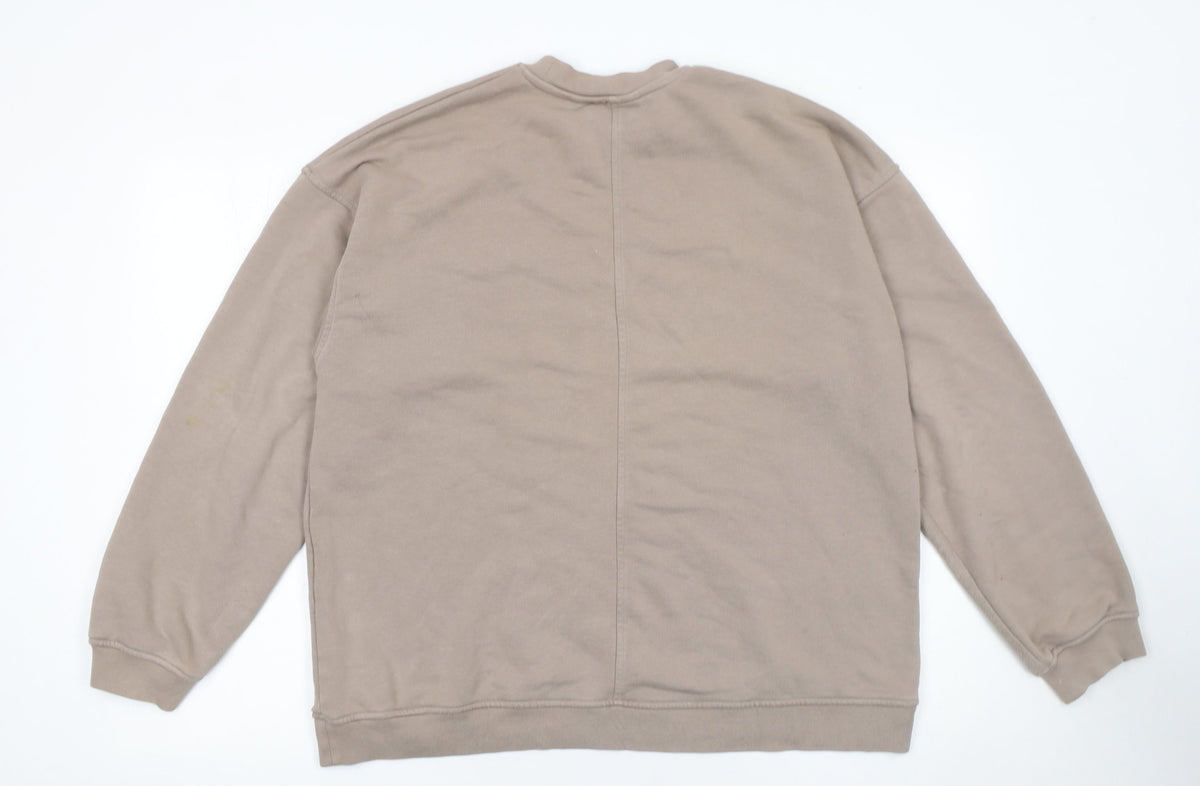Mens UK Size S Couture Beige Pullover Sweatshirt