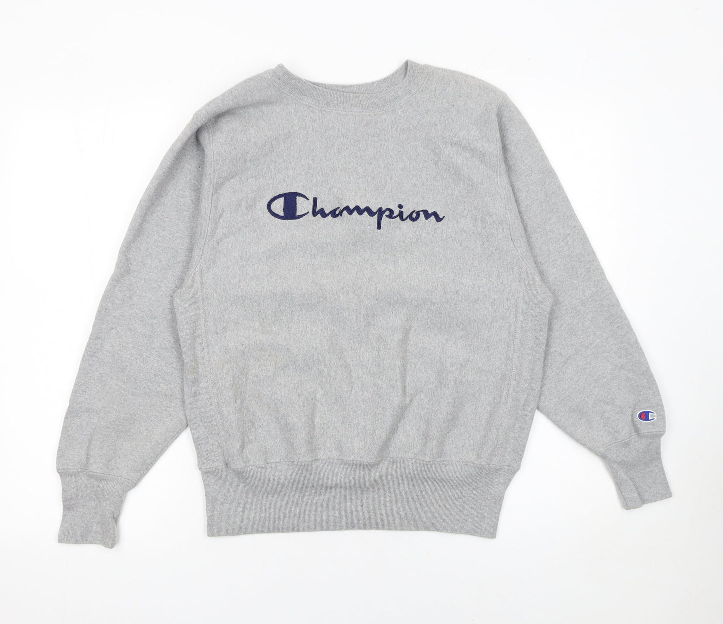 Womens UK Size M Champion Grey Pullover Sweatshirt