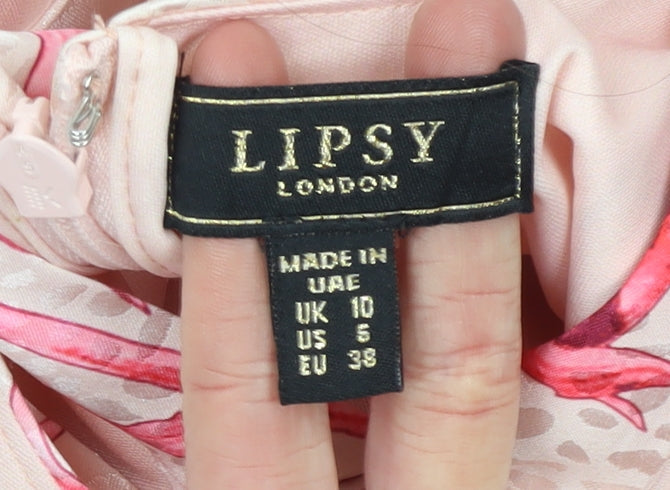 Womens UK Size 10 Lipsy Asymmetric Dress