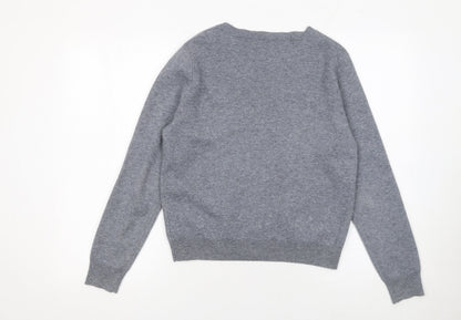 Girls UK Size M GMXY Grey Cardigan Jumper