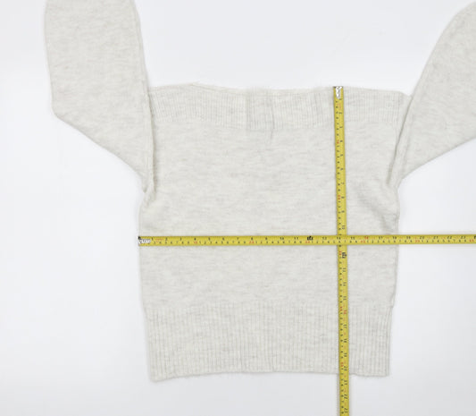 Womens UK Size S Marks and Spencer Ivory Pullover Jumper