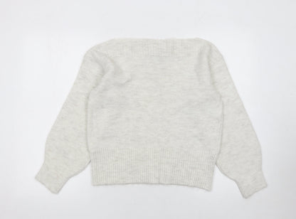 Womens UK Size S Marks and Spencer Ivory Pullover Jumper