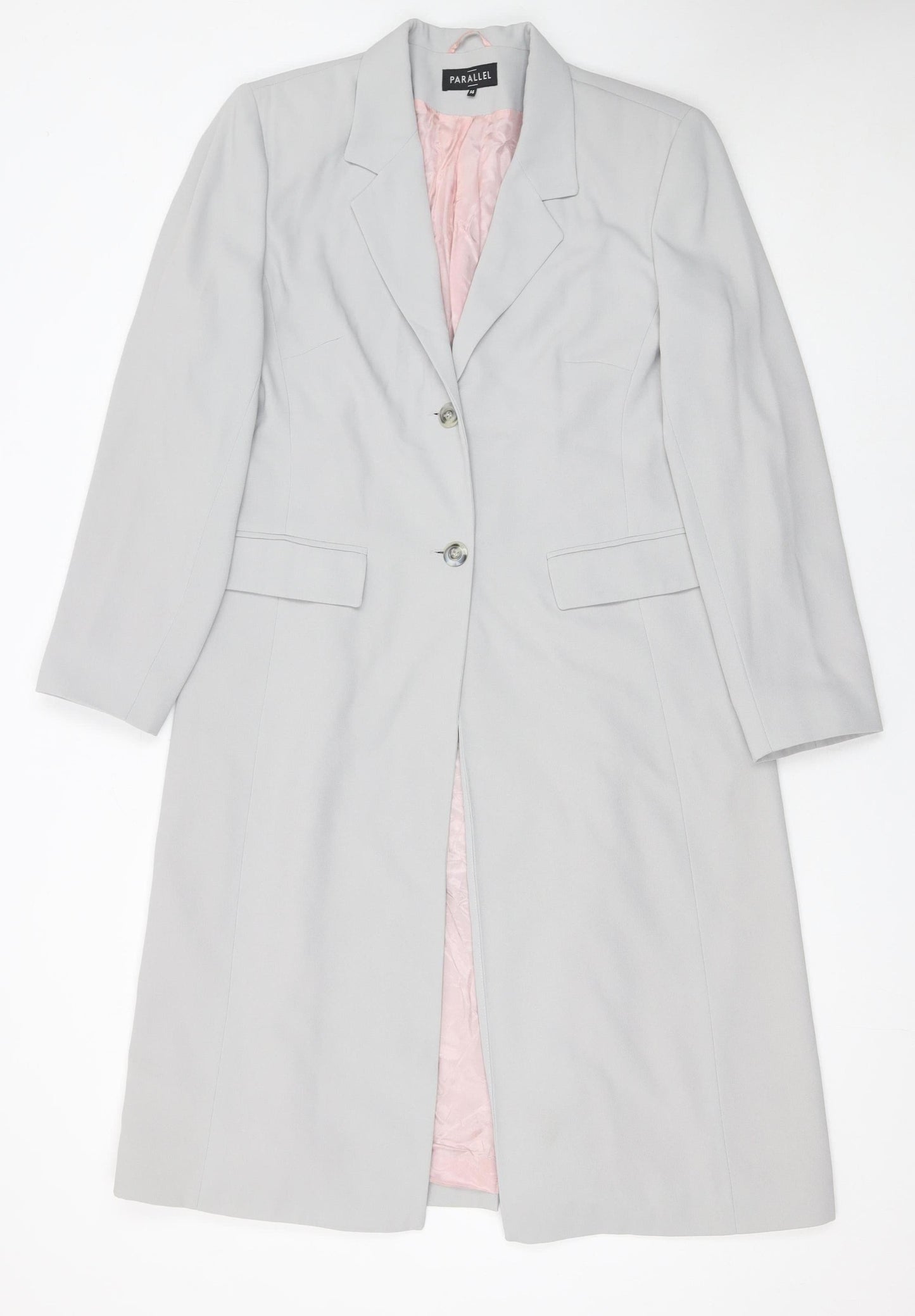 Womens UK Size 14 Parallel Regular Grey Suit Jacket