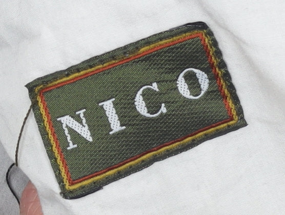 NICO Men’s Black Corduroy Trousers 28R Regular Fit Straight Leg