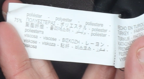 Zara Women Brown Wrap Shorts Size S High Rise Polyester Viscose