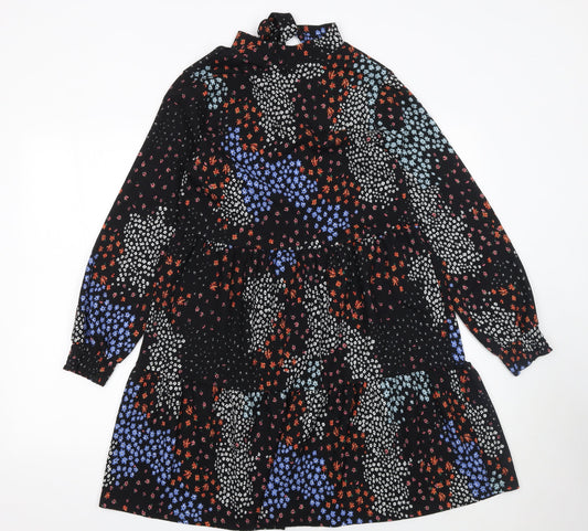 Marks and Spencer Womens Multicoloured Floral A-Line Dress Size 12