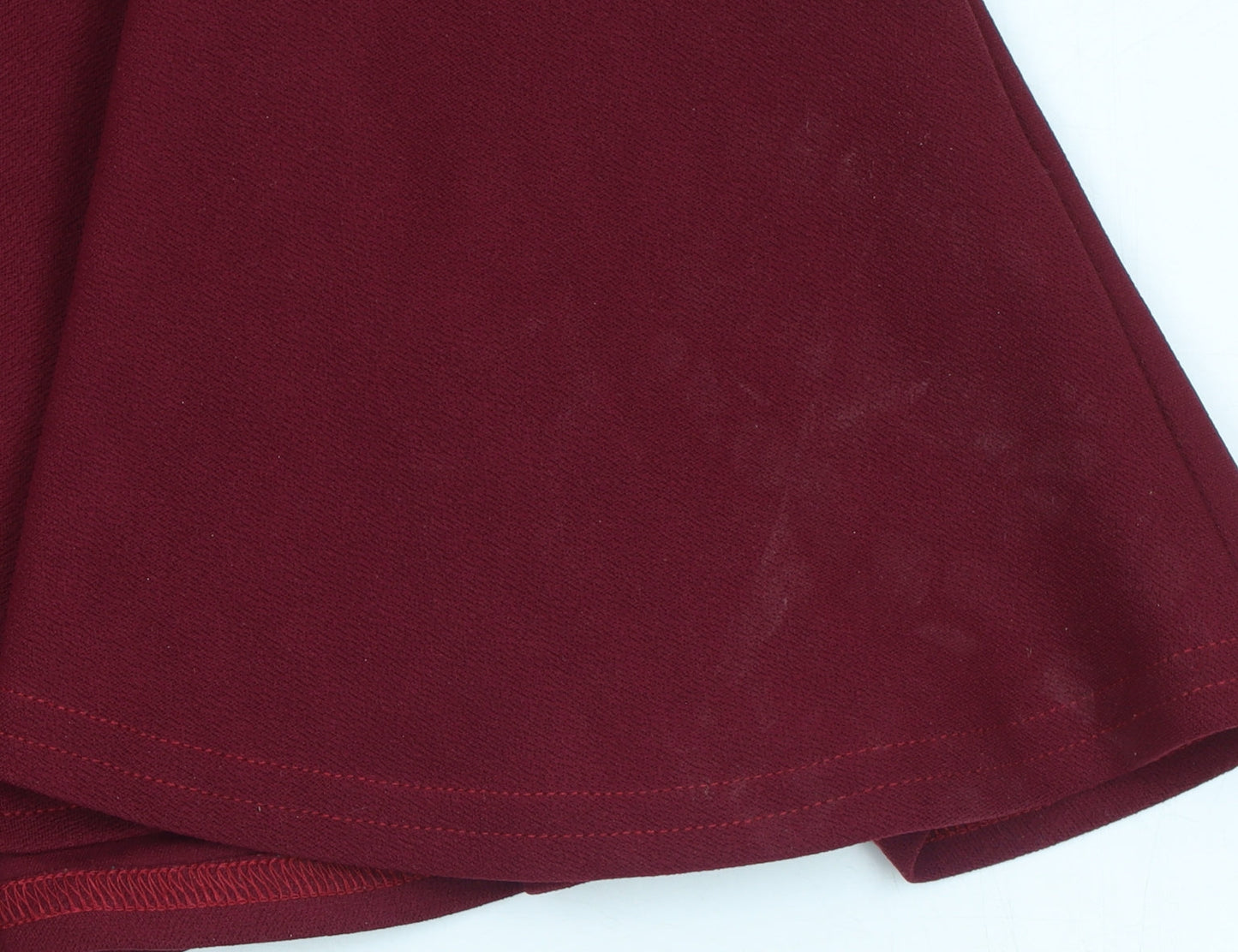 Quiz Women's Red Wrap Peplum Blouse Size 12