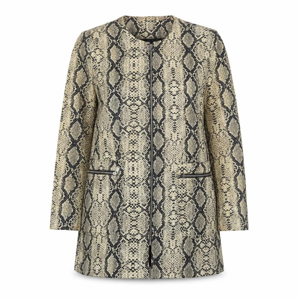 Womens UK Size 16 Zara Beige Overcoat