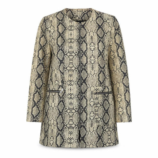 Womens UK Size 16 Zara Beige Overcoat