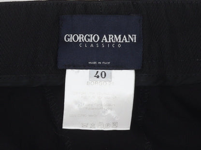 Womens UK Size 12 Giorgio Armani Regular Fit Dress Pants Black Trousers