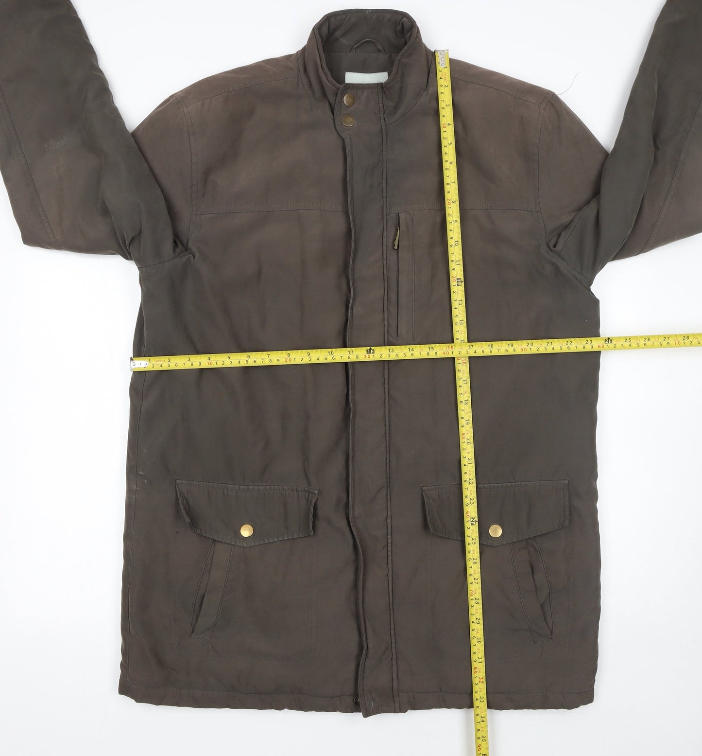 Mens UK Size L Greenwoods Brown Basic Jacket
