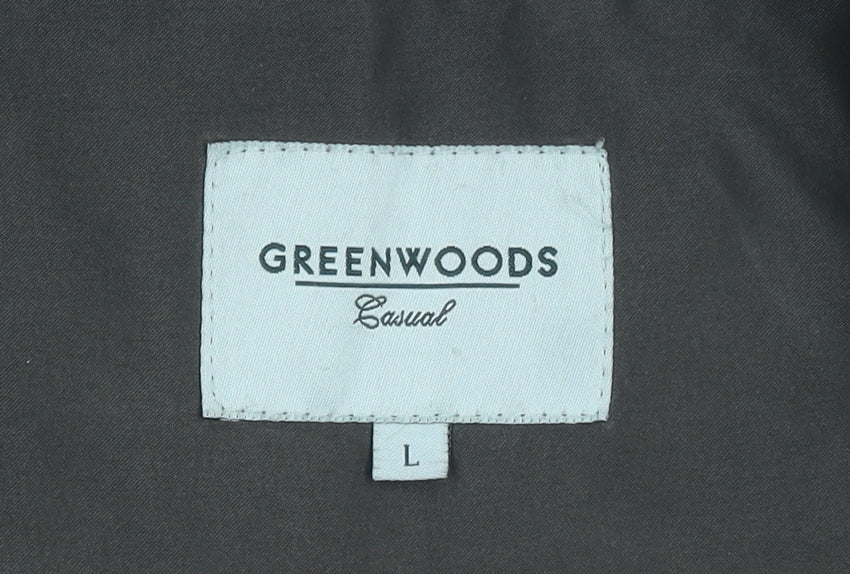 Mens UK Size L Greenwoods Brown Basic Jacket
