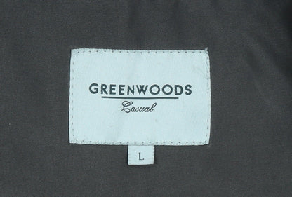 Mens UK Size L Greenwoods Brown Basic Jacket