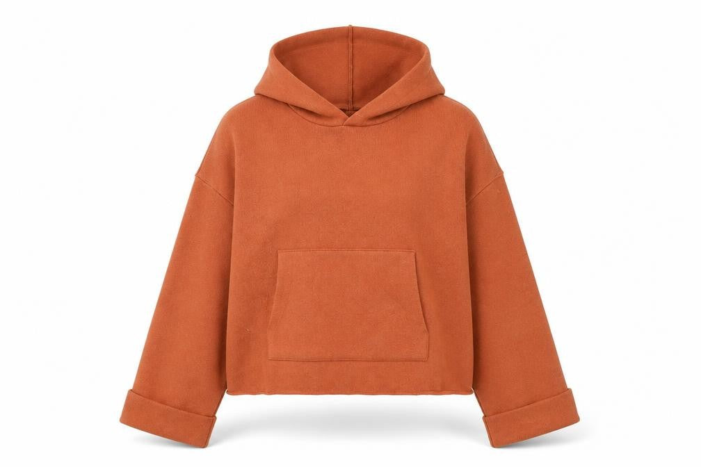 Womens UK Size M Zara Brown Pullover Hoodie