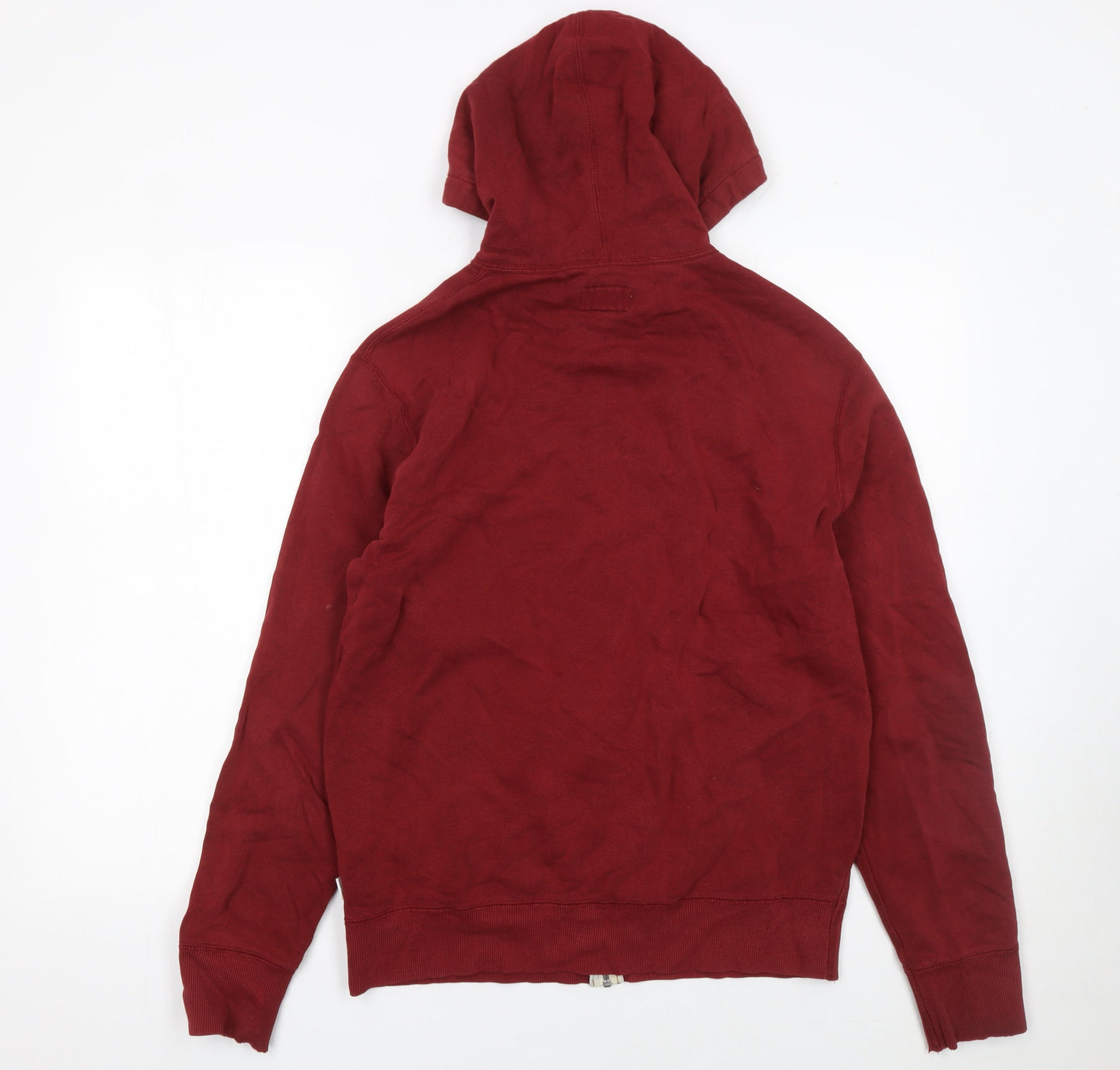 Mens UK Size S Converse Red Full Zip Hoodie