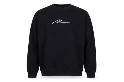 Mens UK Size L boohooMAN Black Pullover Sweatshirt