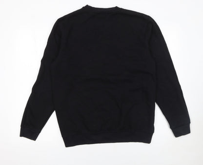 Mens UK Size L boohooMAN Black Pullover Sweatshirt