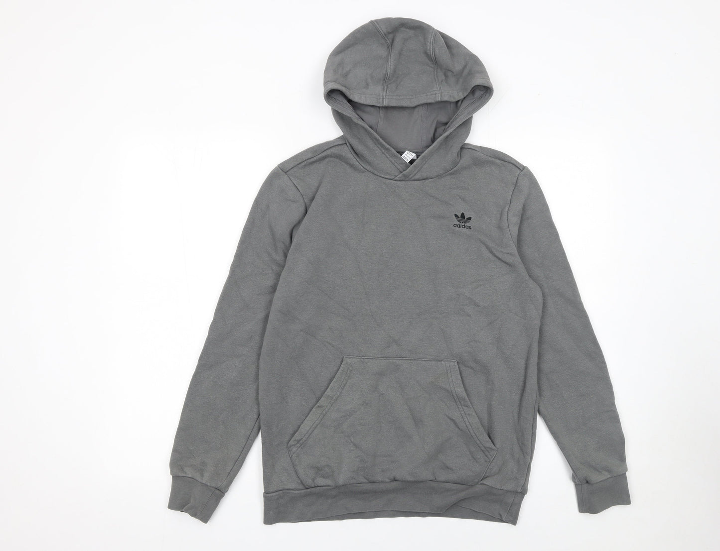 Boys UK Size 13-14 Years adidas Grey Pullover Hoodie